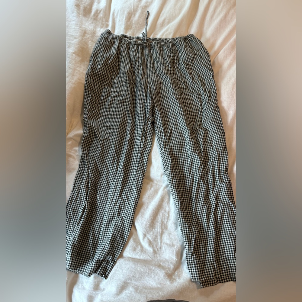 a new day Black and White Checkered Pants